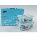 Glasslock-4件組強化玻璃微波保鮮盒