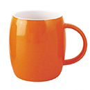 亮橘色釉木桶杯A款(強化瓷)